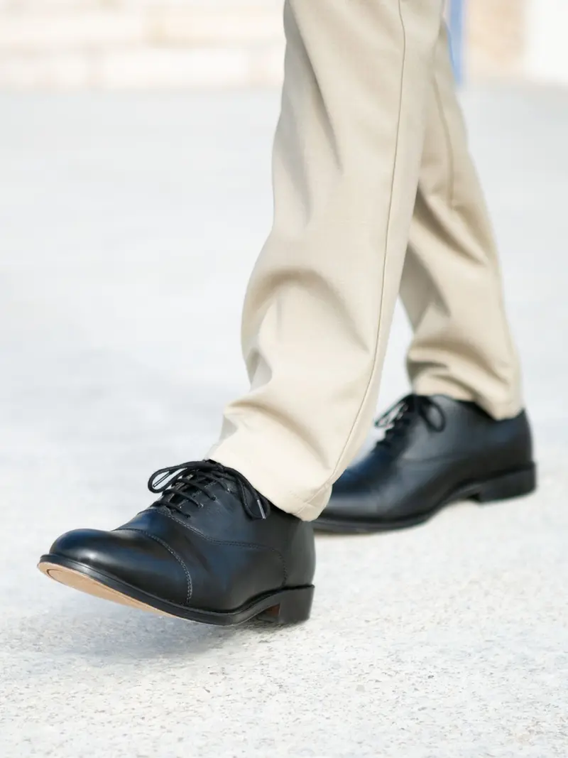 Richelieu Oxford cuir noir