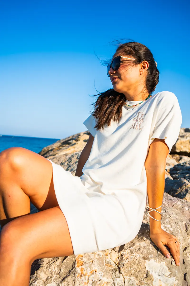 Robe Éponge Kalm Femme