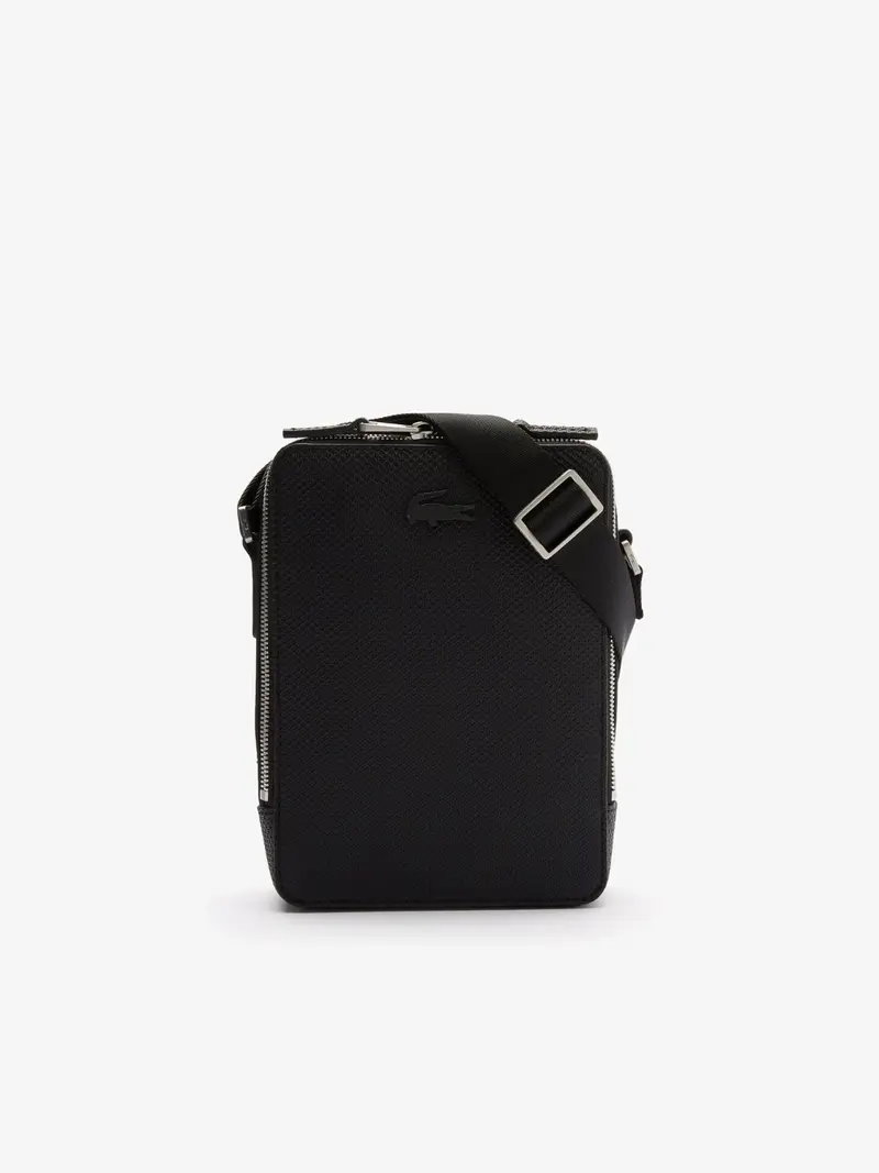 Sac à bandoulière Lacoste noir en cuir