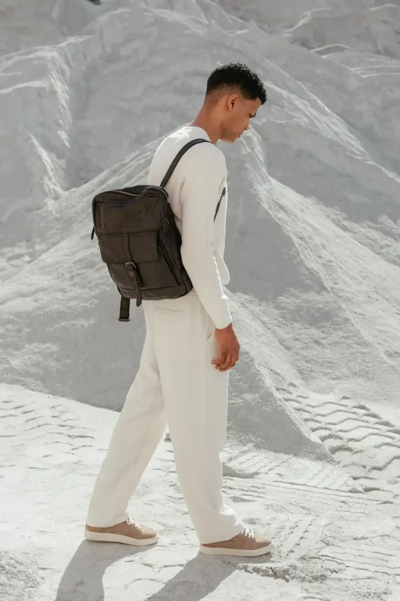 Sac à dos mchenry en cuir Biba - Style authentique et robustesse artisanale