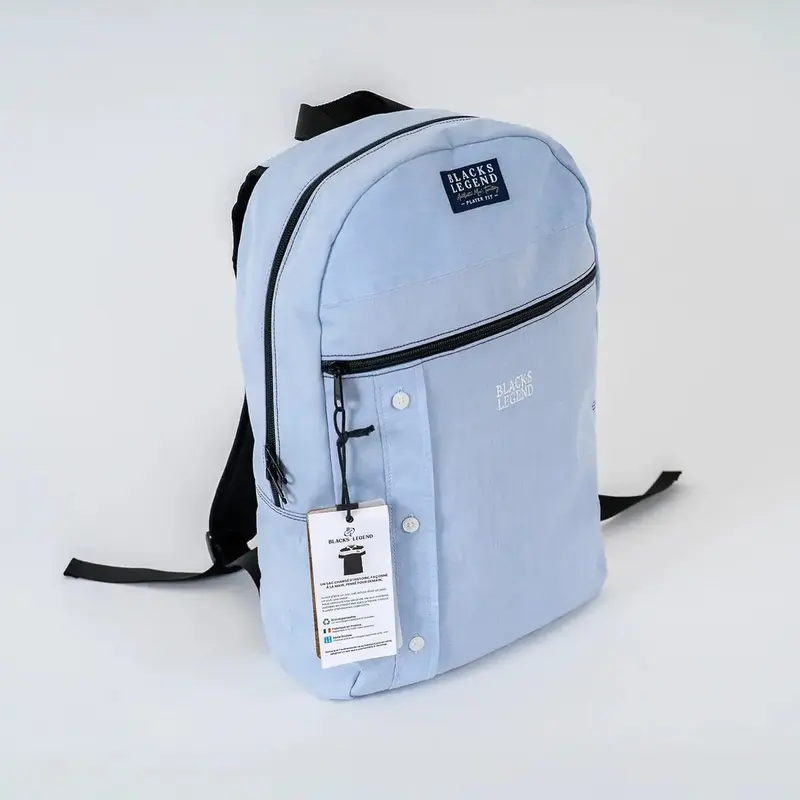 Sac à dos upcyclé bleu ciel