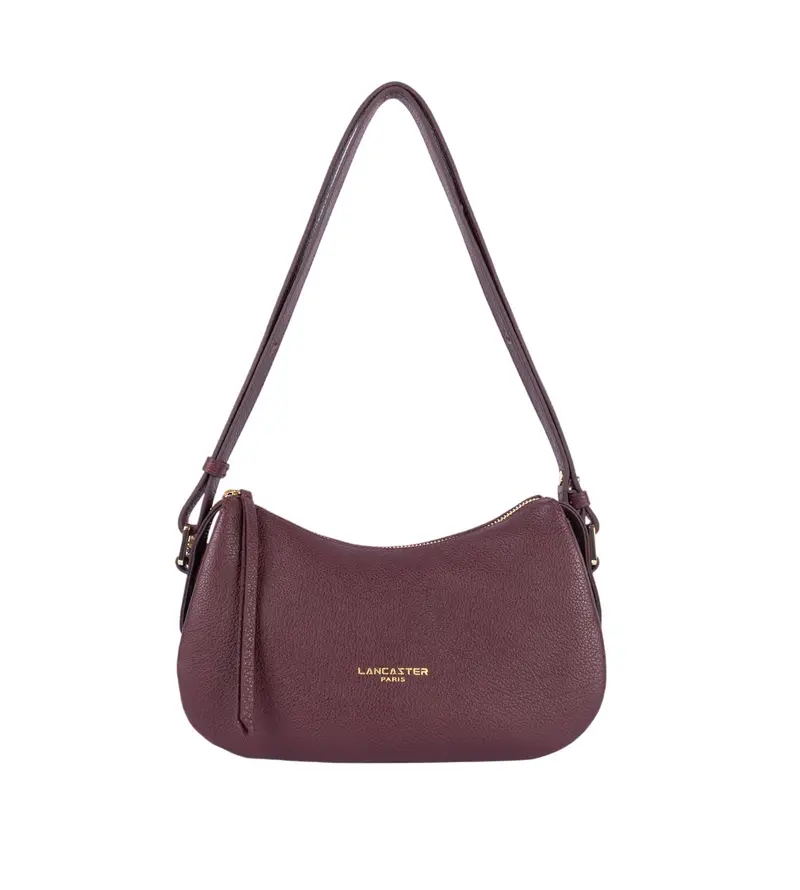 Sac à main besace en cuir Dune Bordeaux Lancaster