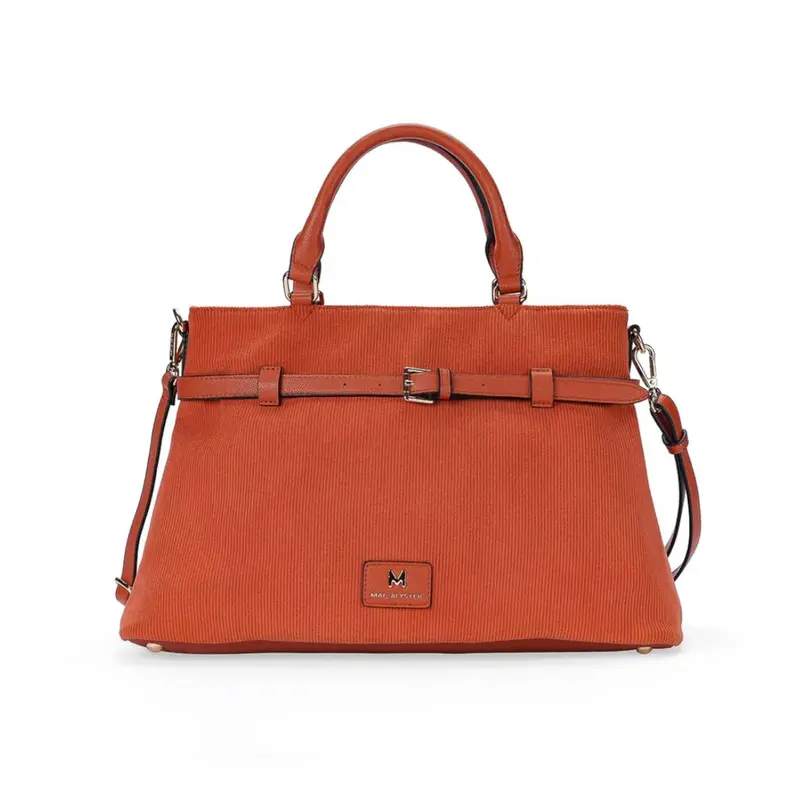 Sac à main effet velours Glysia Orange Mac Alyster