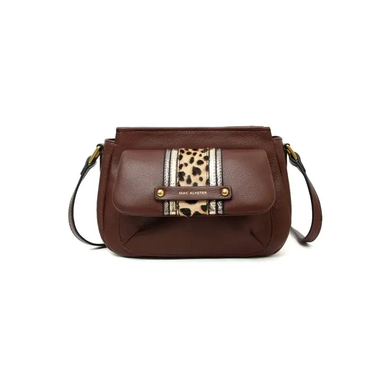 Sac à main en bandoulière Mac Alyster Estelle Chocolat
