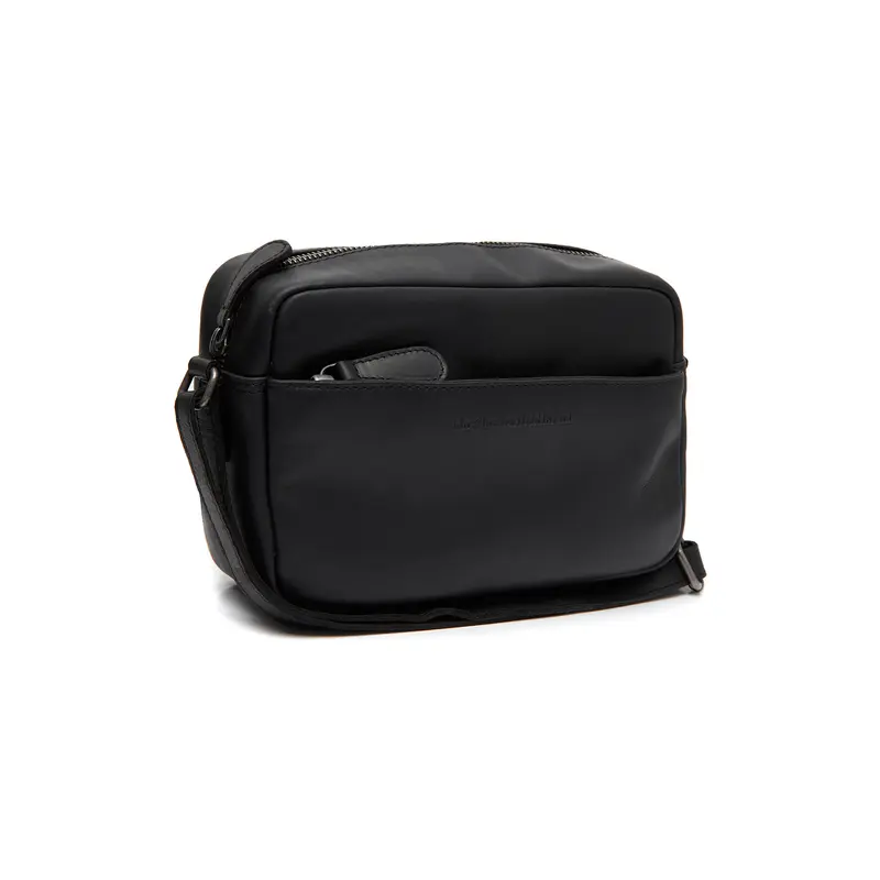 Sac à main en cuir avec bandoulière Arona Chesterfield Noir