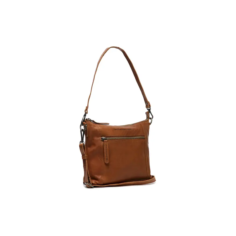 Sac à main en cuir Faro Chesterfield Cognac