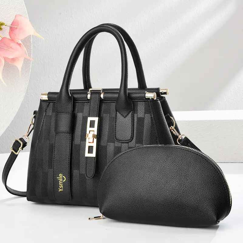 Sac à main femme en simili cuir – Porté épaule et bandoulière