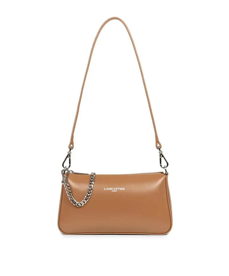 Sac à main forme baguette Suave Even Lancaster Camel