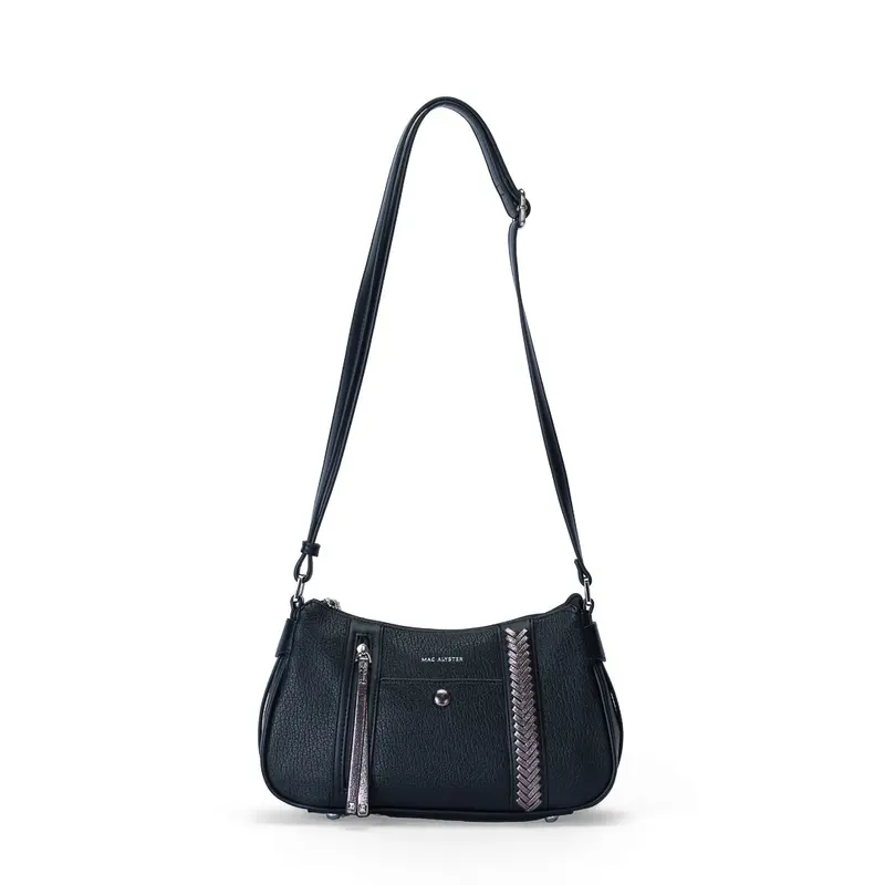 Sac à main trotteur Contraste Noir