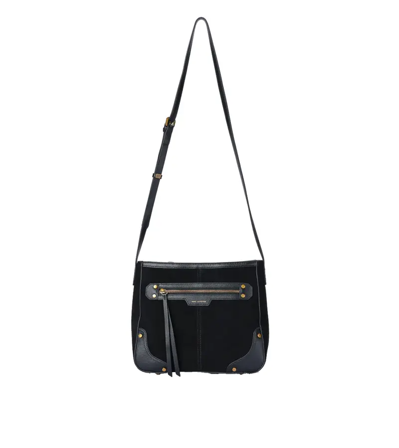 Sac à main trotteur en cuir Lanora Noir Mac Alyster
