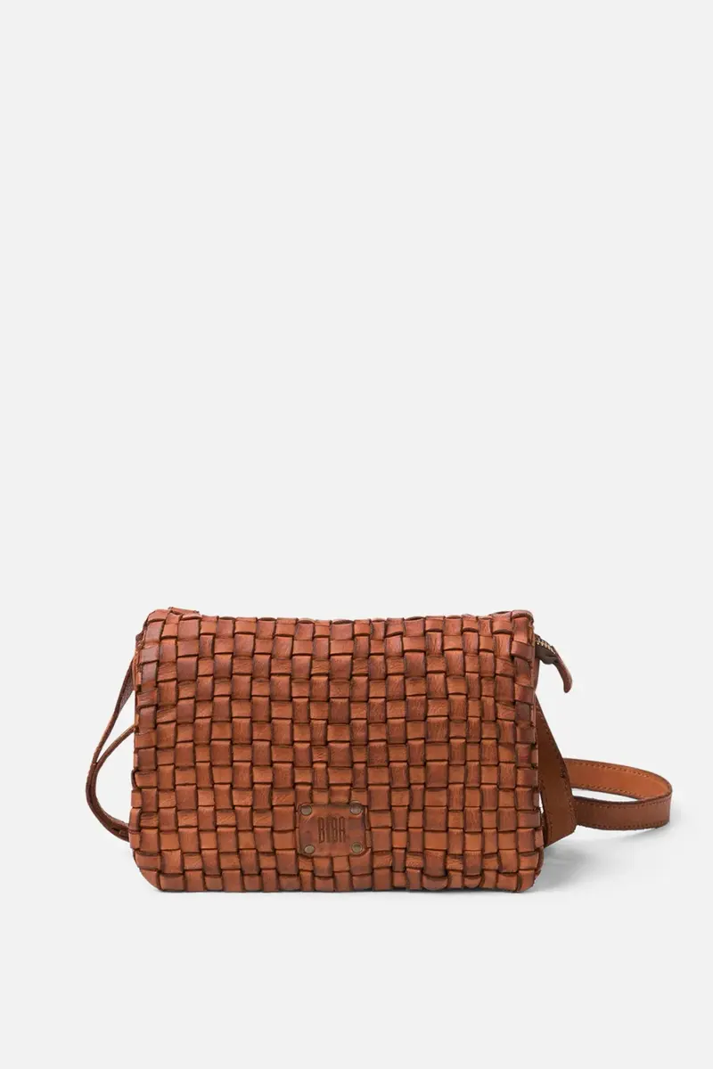 Sac bandoulière cuir tressé Kansas KA27 – Biba