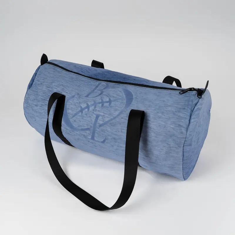 Sac bowling upcyclé bleu