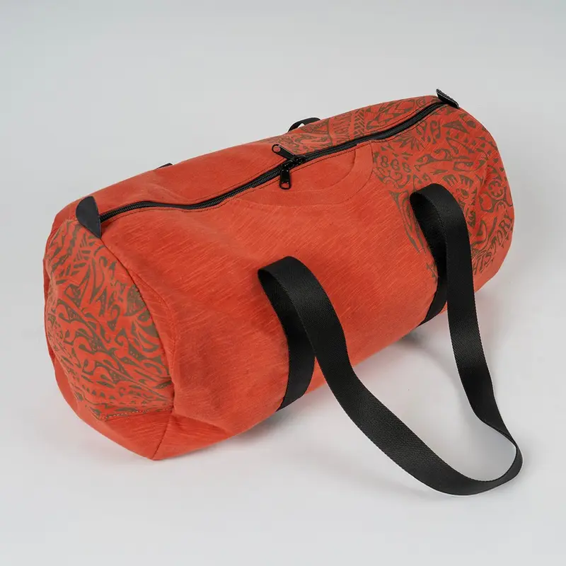 Sac bowling upcyclé rouge