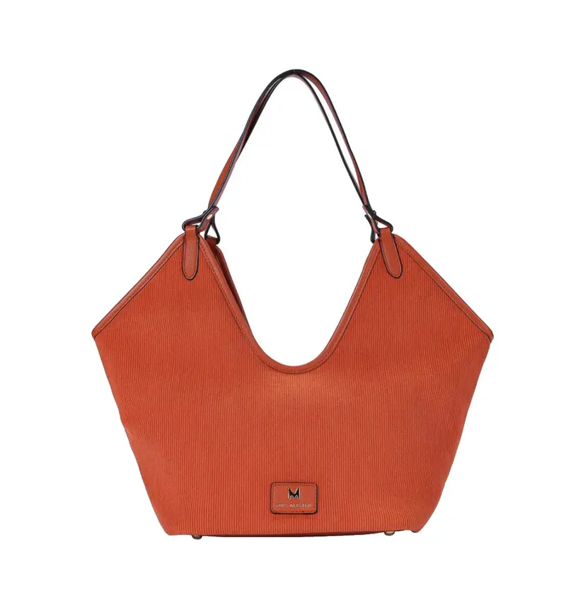 Sac cabas effet velours Glysia Orange Mac Alyster