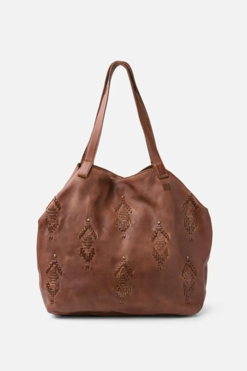 Sac cabas femme cuir Bayron – Motifs ethniques – Biba
