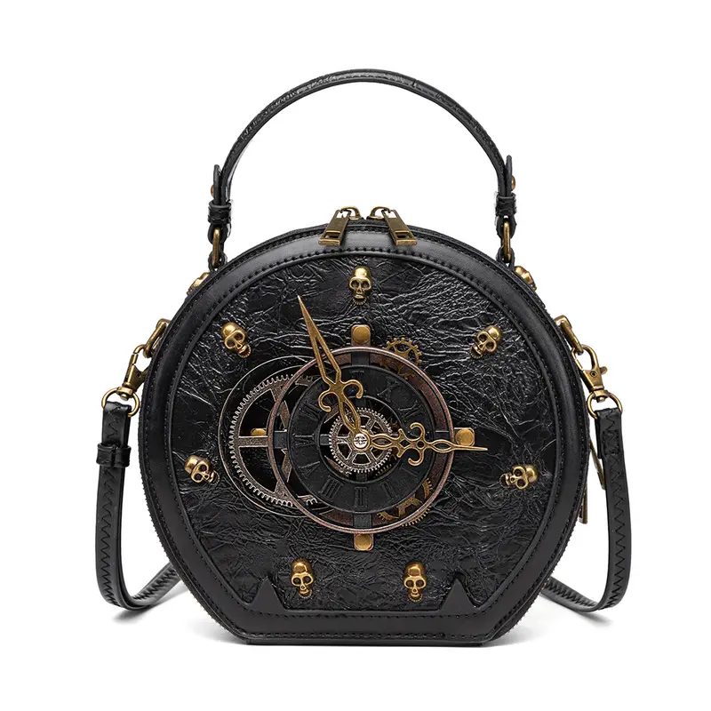 Sac Cercueil Gothique Style Cour – Sac Bandoulière Halloween Dark Fashion PU | 6 Coloris