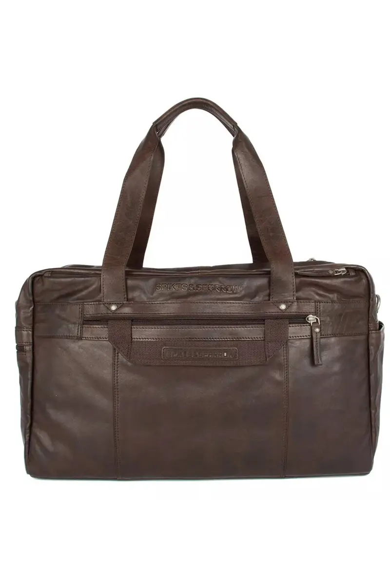 Sac de voyage cuir Brian 17 pouces – Sac week-end homme – Spikes & Sparrow