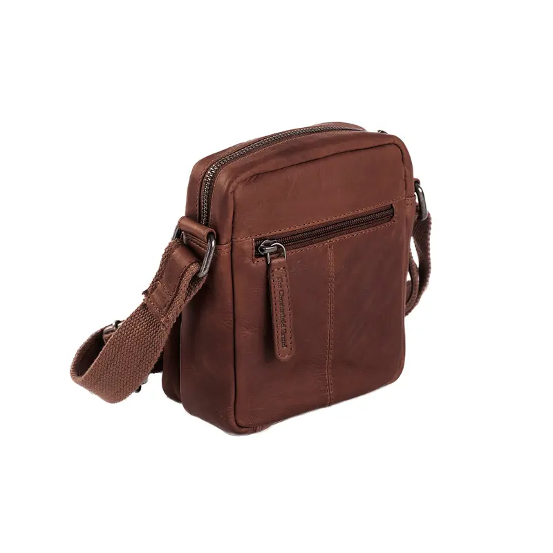 Sac en bandoulière Bremen en cuir Chesterfield Café