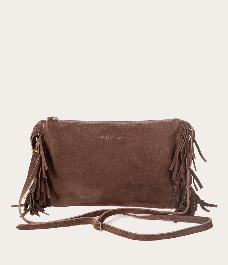 Sac Flo Velours Chocolat