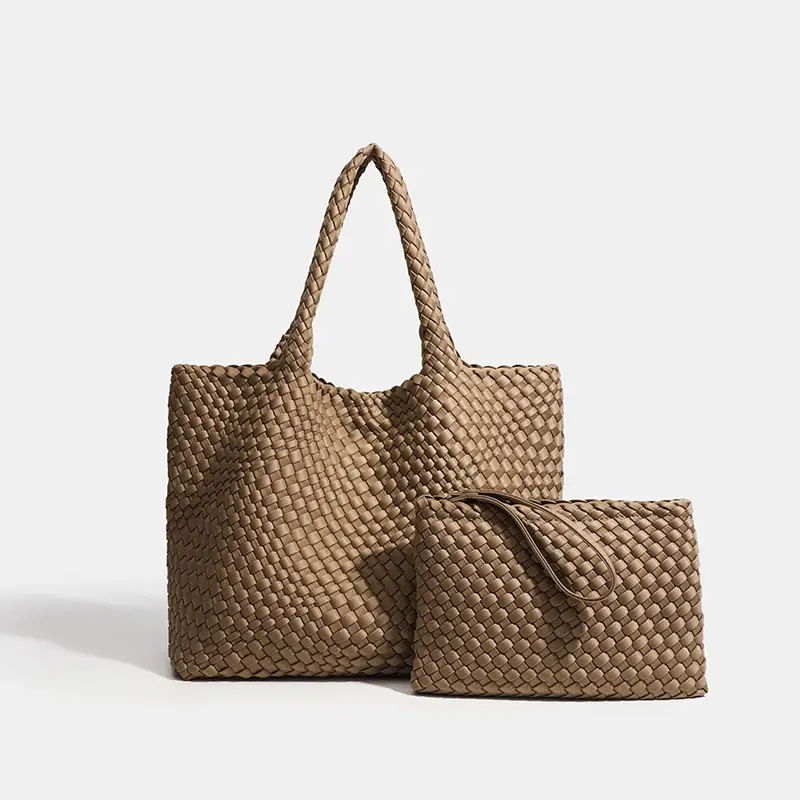 Sac fourre-tout en néoprène tissé à la main pour femme, grande taille, sacs à la mode, produit chaud, grand volume, 2024