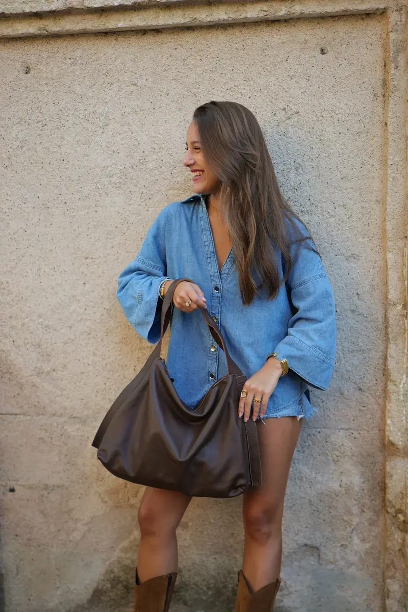 Sac hobo en cuir Vienna VIE1L – BIBA