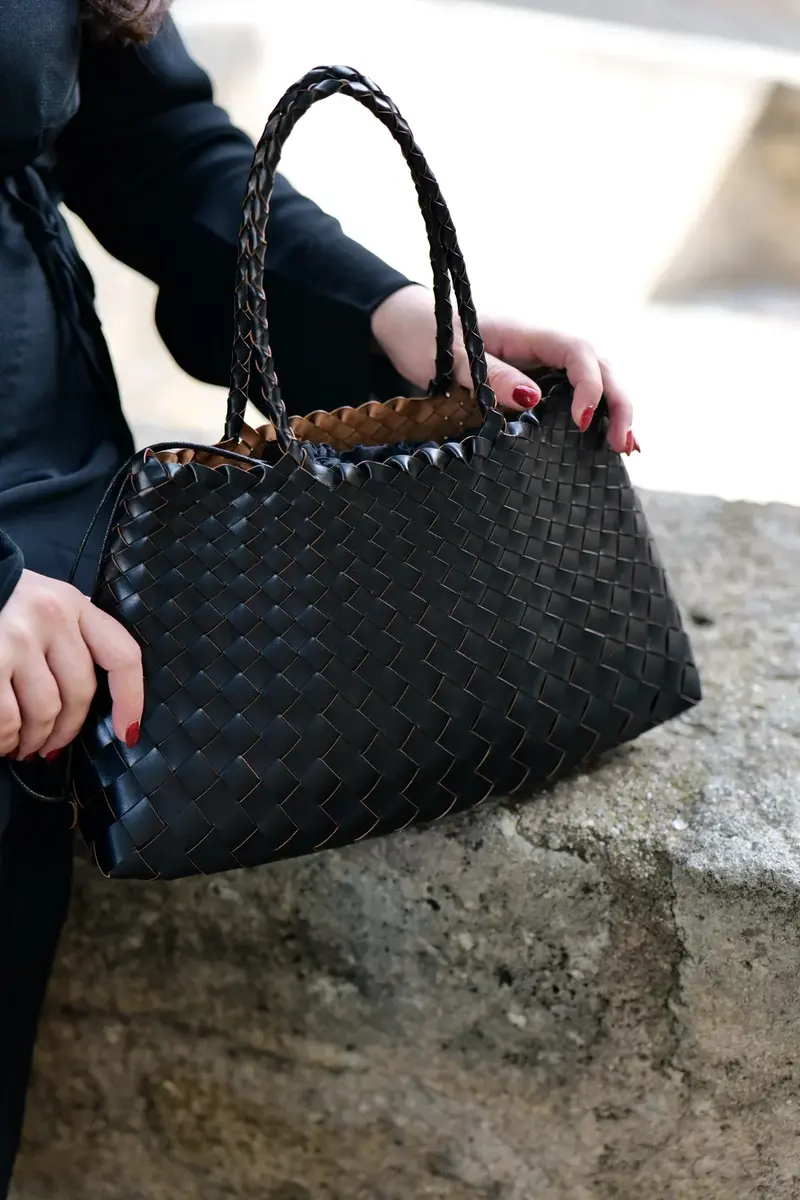 Sac Nerola en cuir tressé – Fabrication italienne