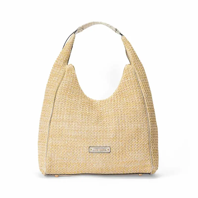 Sac porté épaule en paille Saint Malo Champagne