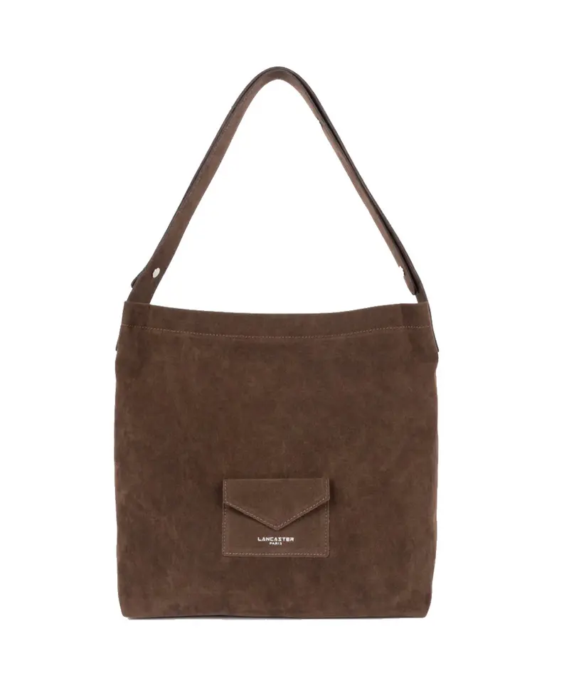 Sac seau en suédine Lancaster KBA Marron