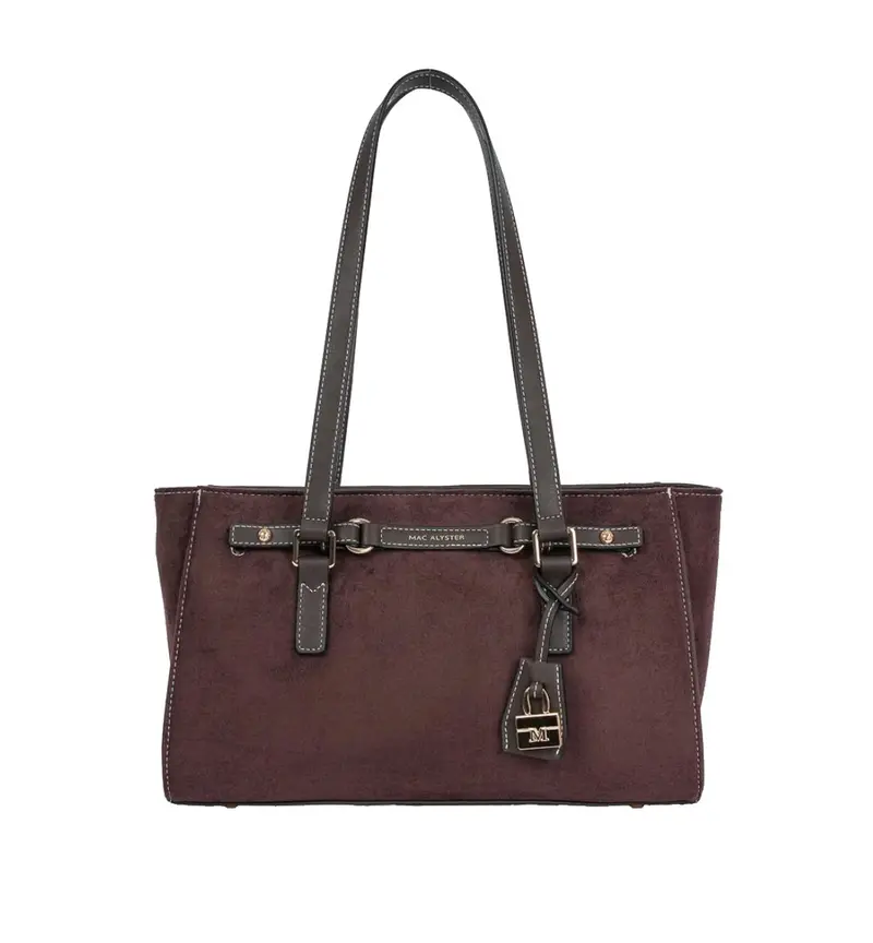 Sac shopping Arty Daim Marron Mac Alyster