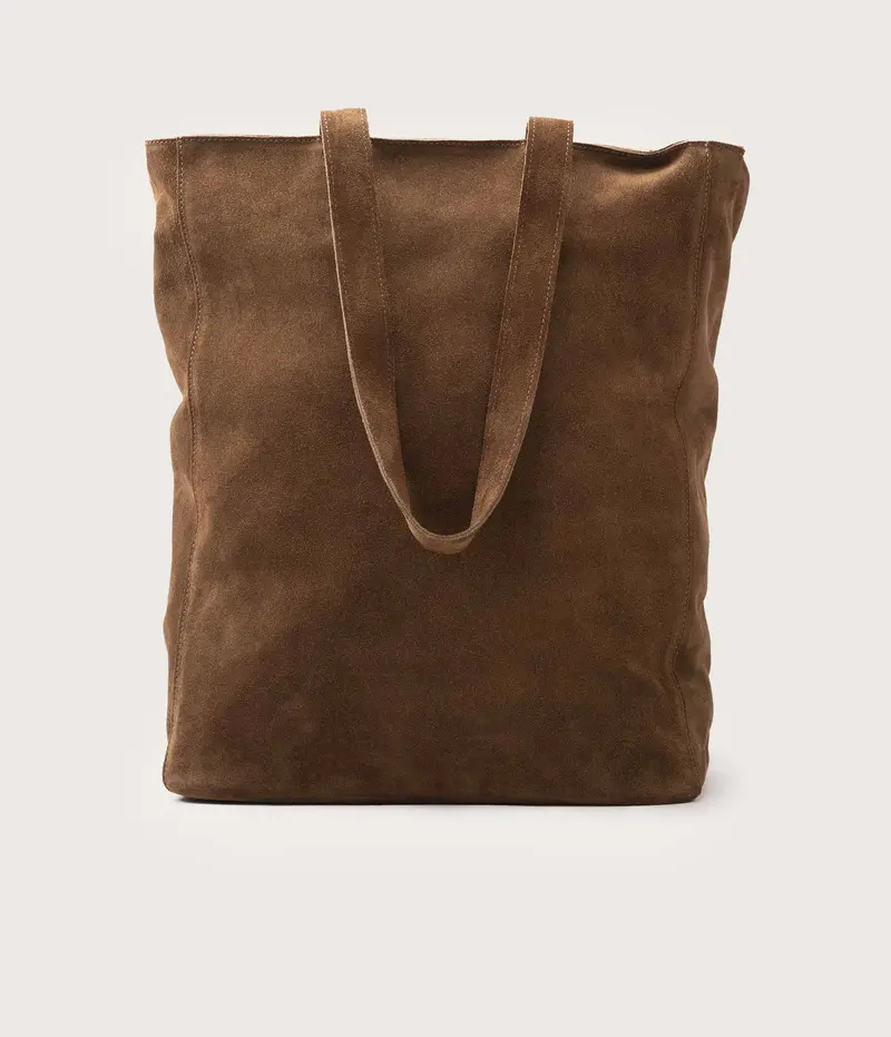 Sac Solène Tote Bag Velours Taupe