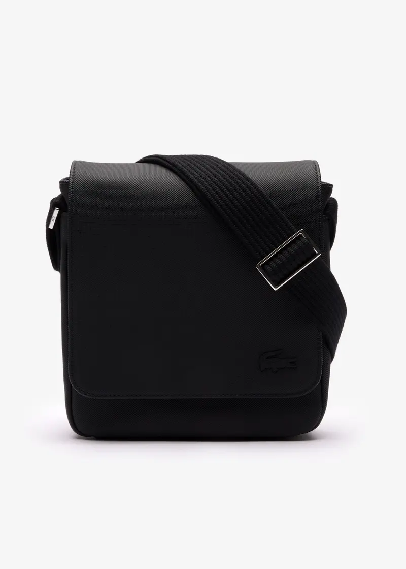 Sacoche à rabat Lacoste noire