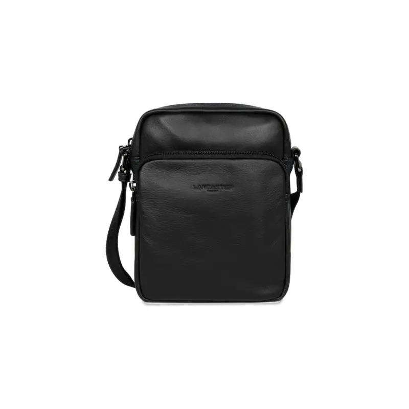 Sacoche bandoulière Homme Soft Vintage Lancaster 320-10 Noir/Bleu