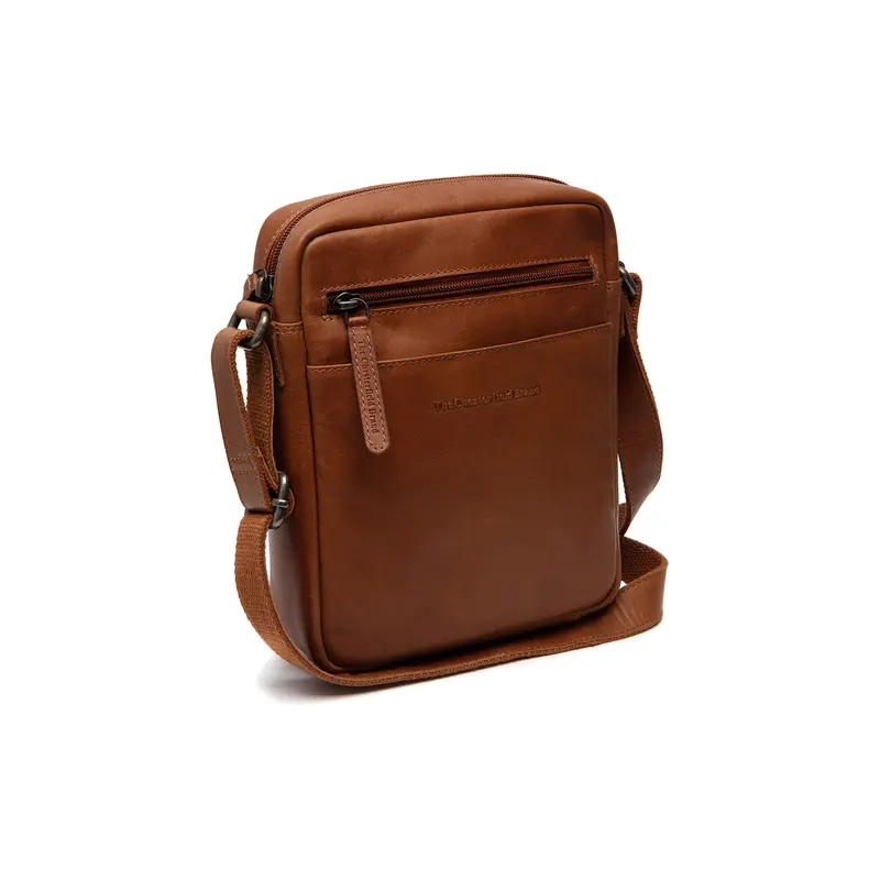Sacoche en cuir Chesterfield-Laveno Cognac