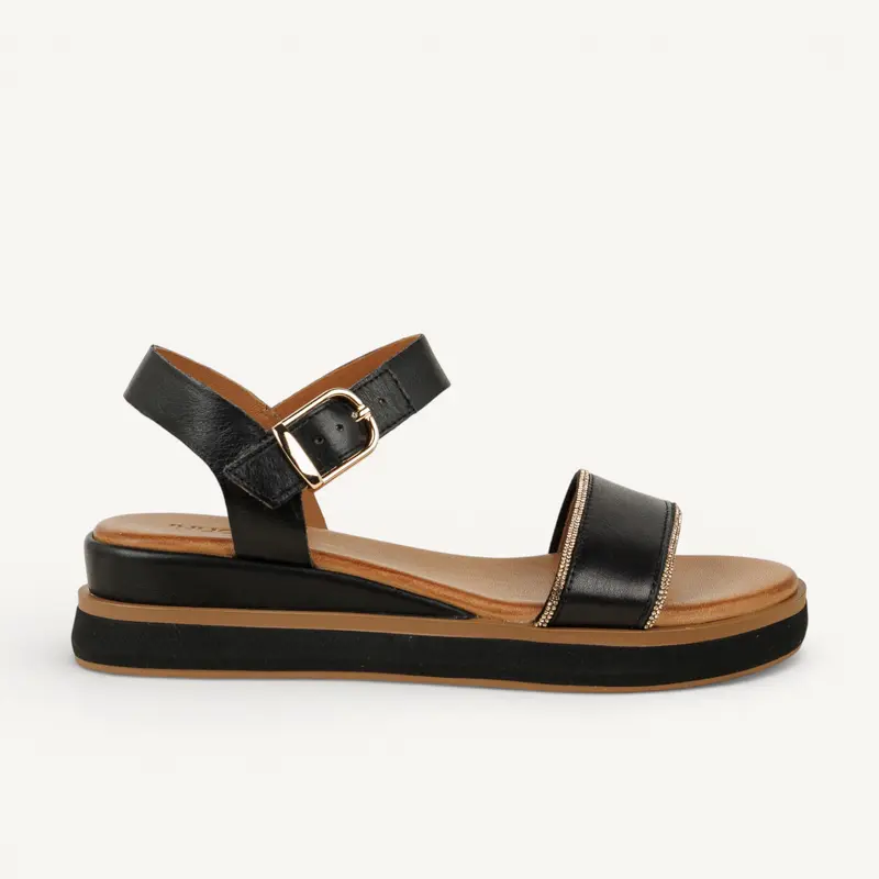 Sandales 113128 - INUEBOU INUOVO Femme Noir