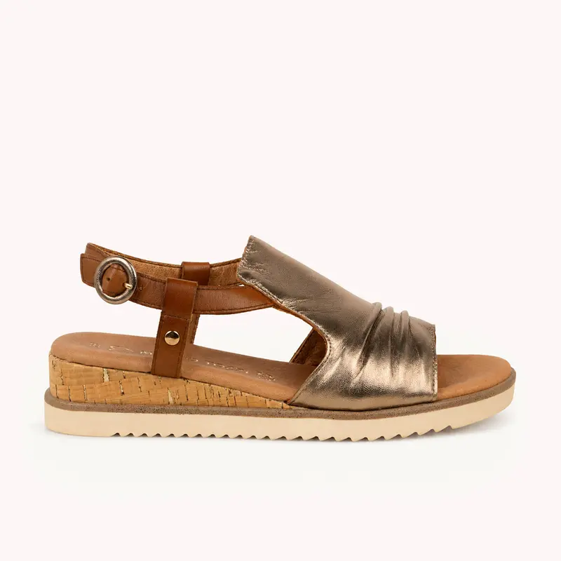 Sandales 28706 - MALUR MARCO TOZZI Femme Or/Bronze