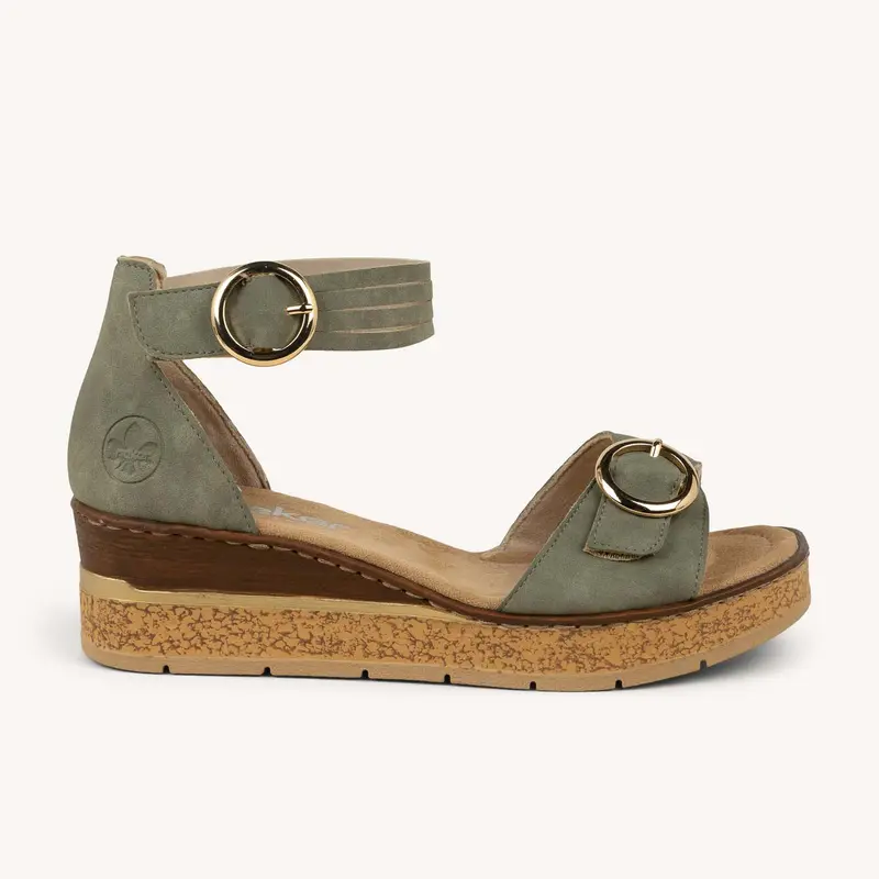 Sandales 63780 - RILO RIEKER Femme Vert