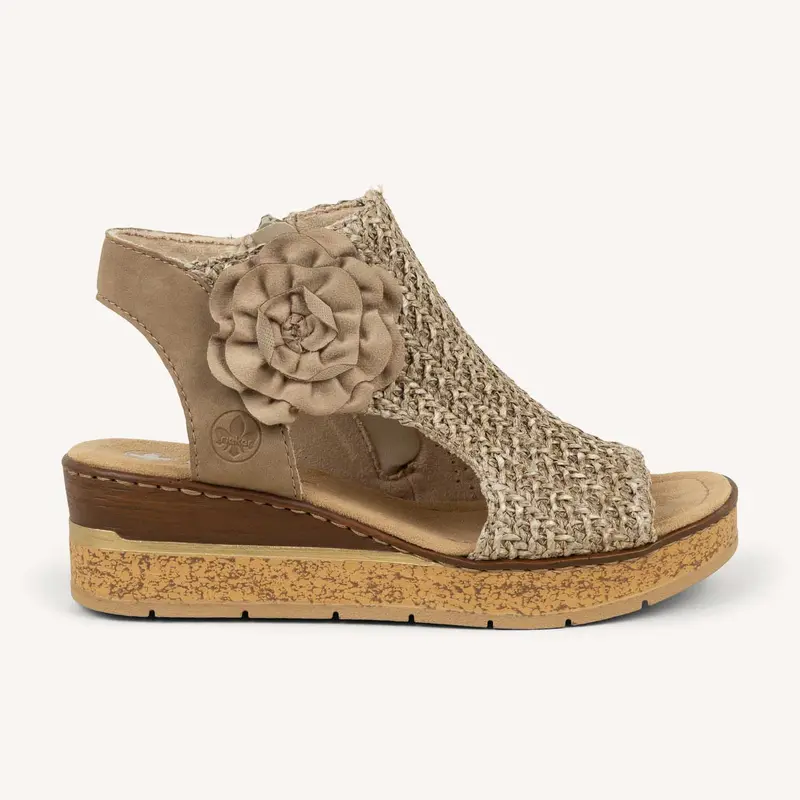 Sandales 63791 - REFLOWER RIEKER Femme Beige