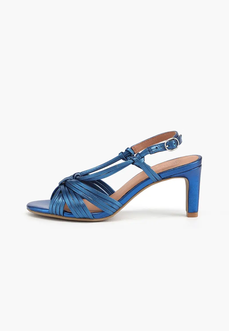 SANDALES À TALONS ELISÉE - BLEU