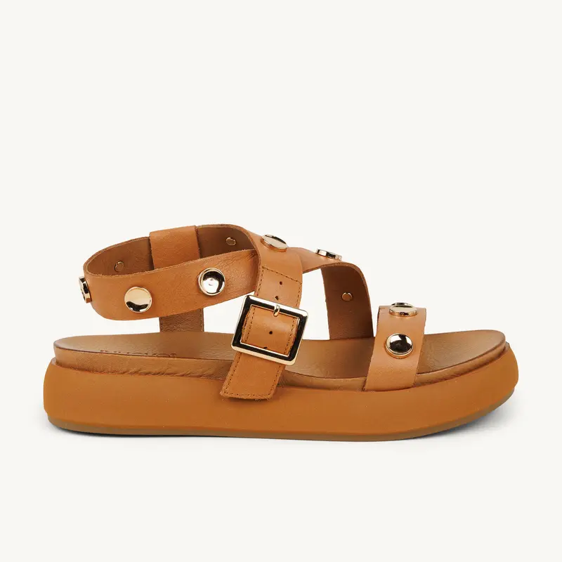 Sandales A96060 - INUEBROC INUOVO Femme Marron