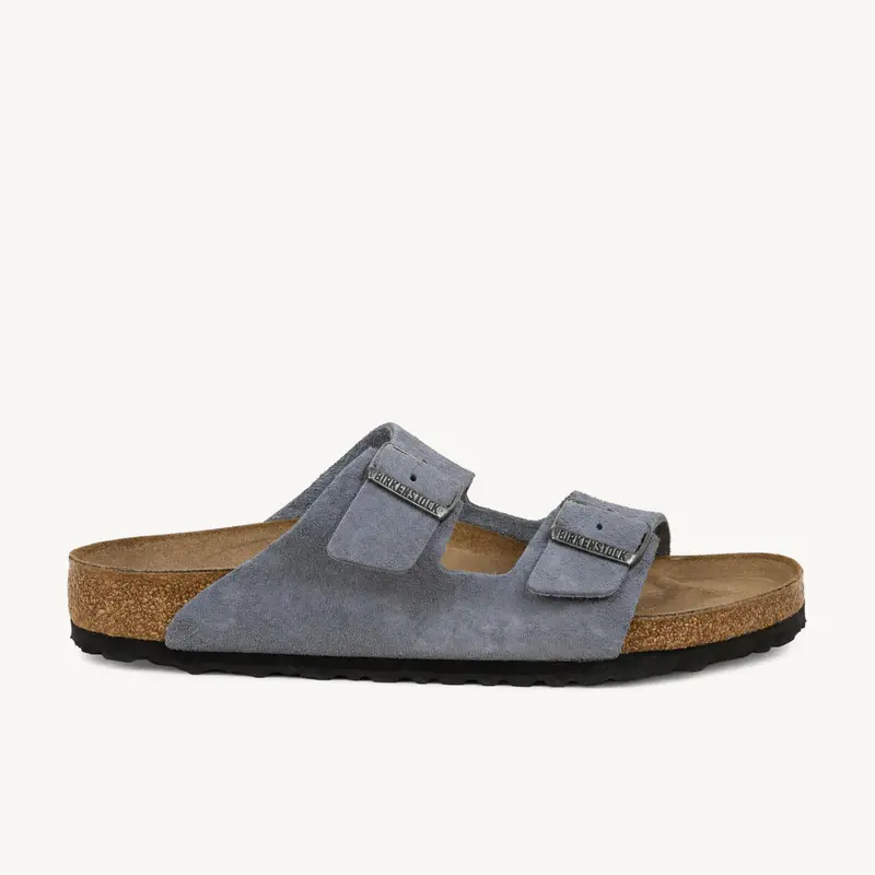 Sandales ARIZONA SUEDE BIRKENSTOCK Homme Bleu