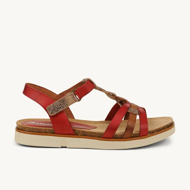 Sandales BUFIDA XAPATAN Femme Rouge