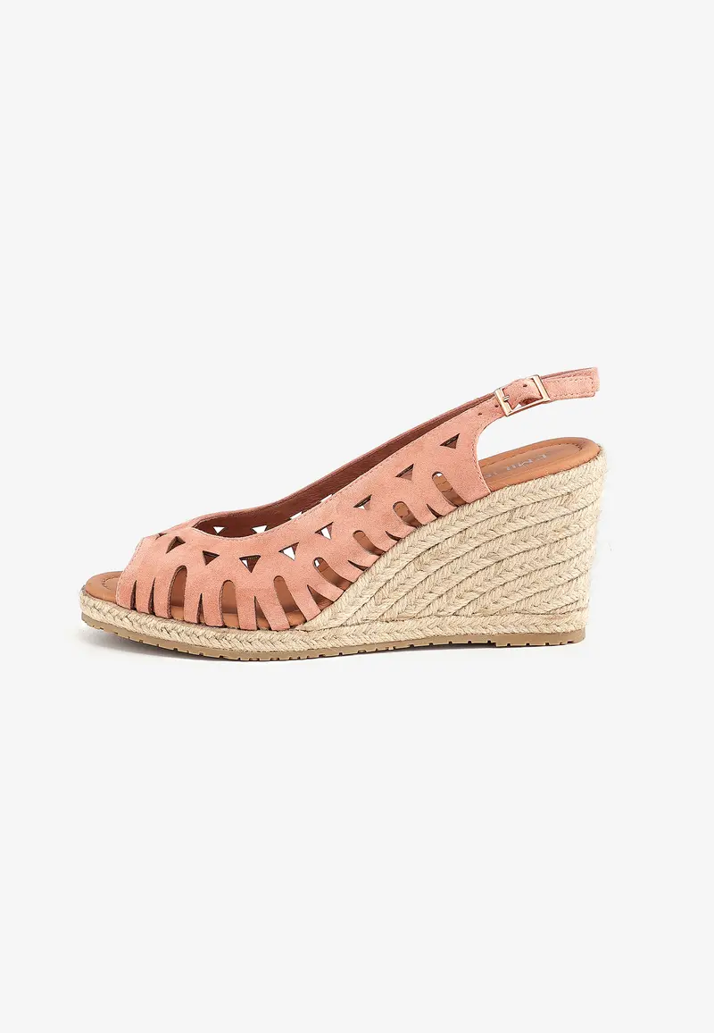SANDALES COMPENSÉES SARAH  - ROSE
