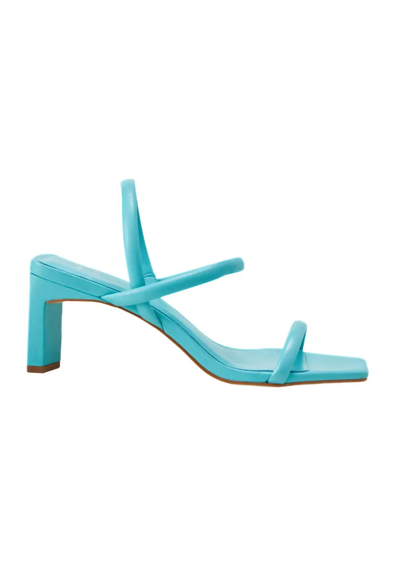 Sandales Cuir Chèvre Talon Bloc 6,5 cm Palmito — Mangará