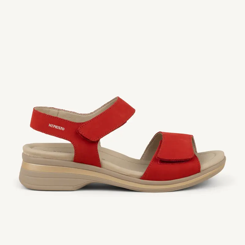 Sandales FLORALINE MEPHISTO Femme Rouge