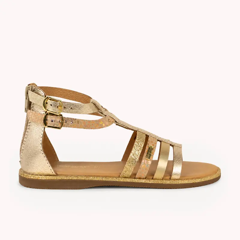 Sandales INIAME LES TROPEZIENNES Enfant Or/Bronze