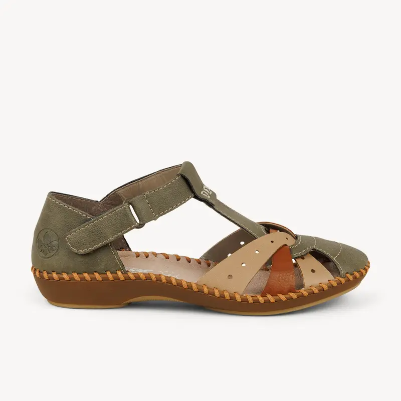 Sandales M1655 - RIEKITA RIEKER Femme Kaki