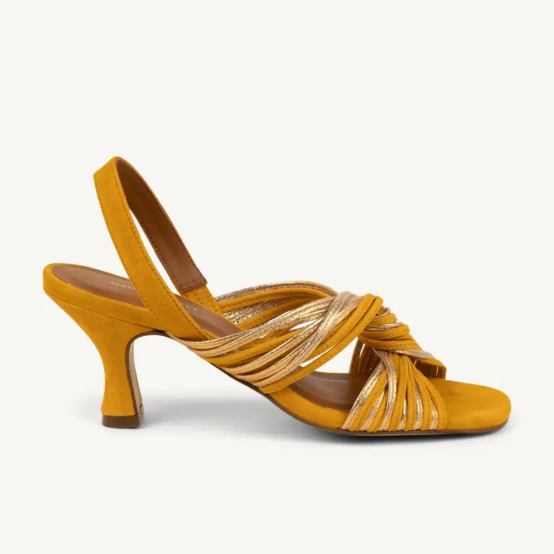 Sandales ZOE MARION TOUFET Femme Jaune