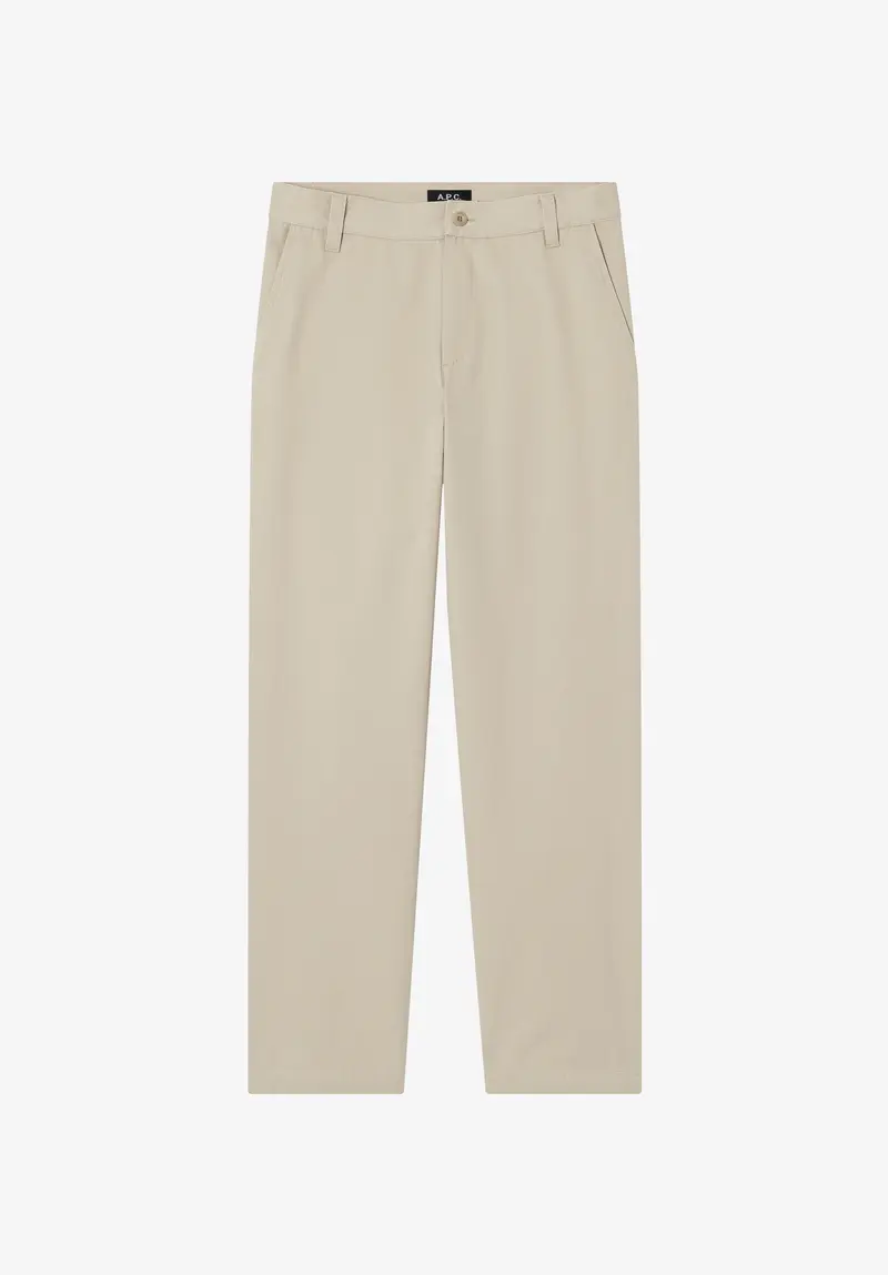 Schmale gerade Chinohose aus Gabardine