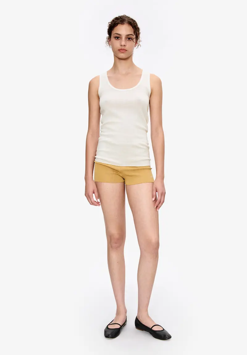 Schmales Tanktop aus schottischem Garn
