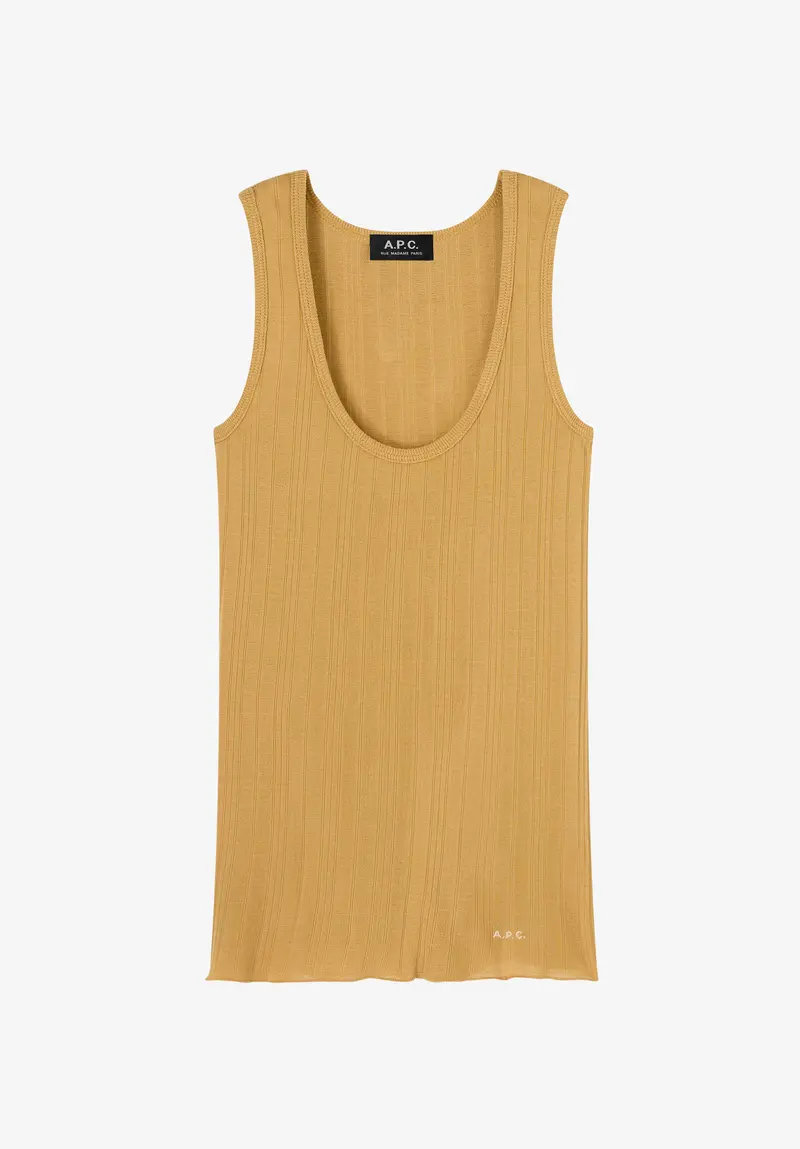 Schmales Tanktop aus schottischem Garn